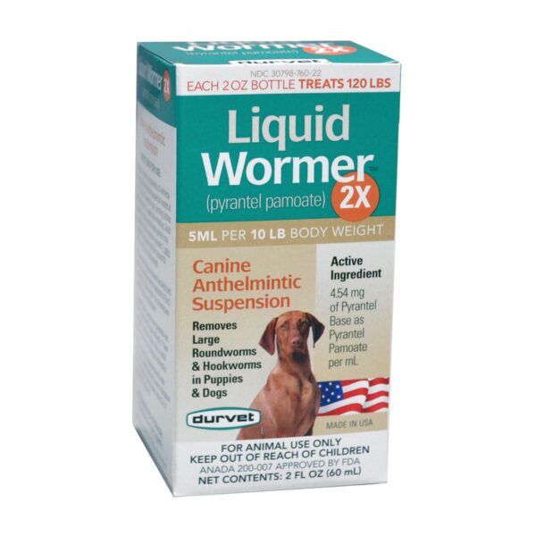 Durvet 2X Liquid Wormer – 2 oz