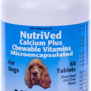 NutriVed Calcium Plus Chewable Vitamins – 60 Tablets