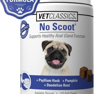 VetClassics No Scoot Dog Supplement – 65 count